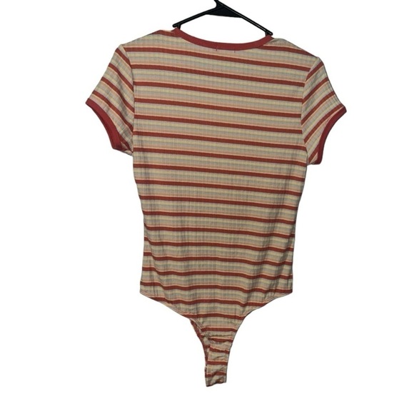 Rue21 medium ribbed striped bodysuit NWT - Picture 2 of 3